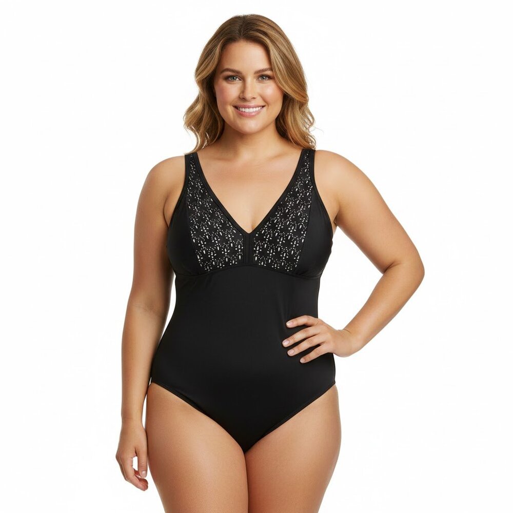 Krista Swimwear Black One-piece Bathing Suit